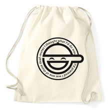 Lade das Bild in den Galerie-Viewer, The Laughing Man Fan Logo Fan Turnbeutel, natur