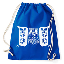 Lade das Bild in den Galerie-Viewer, The Only Good System Is The Soundsystem Free Tekno Music Bass Turnbeutel, royalblue