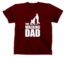 Lade das Bild in den Galerie-Viewer, Styletex23 T-Shirt Herren The Walking Dad Fun, maroon, XXL