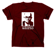 Lade das Bild in den Galerie-Viewer, Styletex23 T-Shirt Herren Theodor W Adorno, maroon, XXL