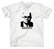 Lade das Bild in den Galerie-Viewer, Styletex23 T-Shirt Herren Theodor W Adorno, weiss, XXL