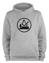 Lade das Bild in den Galerie-Viewer, Styletex23 Kapuzenpullover Tischler Schreiner Handwerk Zunft Logo, XXL grau