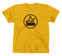 Lade das Bild in den Galerie-Viewer, Styletex23 T-Shirt Herren Tischler Schreiner Handwerk Zunft Logo, gelb, XXL