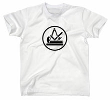 Lade das Bild in den Galerie-Viewer, Styletex23 T-Shirt Herren Tischler Schreiner Handwerk Zunft Logo, weiss, XXL