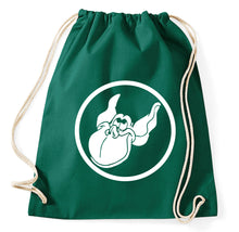 Lade das Bild in den Galerie-Viewer, Toadie Toadwart Fun Turnbeutel Sportbeutel Gym Bag, flaschengrün