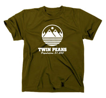 Lade das Bild in den Galerie-Viewer, Styletex23 T-Shirt Herren Twin Peaks Fan, oliv, XXL