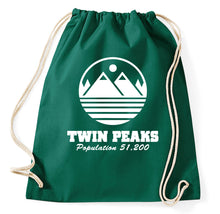 Lade das Bild in den Galerie-Viewer, Styletex23 Turnbeutel Twin Peaks Logo David Lynch