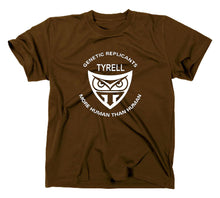 Lade das Bild in den Galerie-Viewer, Styletex23 T-Shirt Herren Tyrell Genetic Blade Runner Logo, braun, XXL