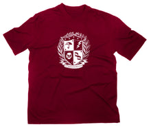 Lade das Bild in den Galerie-Viewer, Styletex23 T-Shirt Herren Umbrella Wappen Schule Ut Malum Pluvia, maroon, XXL