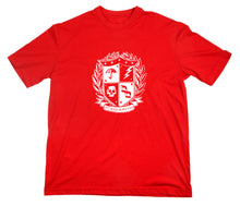 Lade das Bild in den Galerie-Viewer, Styletex23 T-Shirt Herren Umbrella Wappen Schule Ut Malum Pluvia, rot, XXL