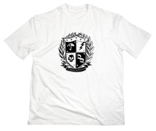 Lade das Bild in den Galerie-Viewer, Styletex23 T-Shirt Herren Umbrella Wappen Schule Ut Malum Pluvia, weiss, XXL