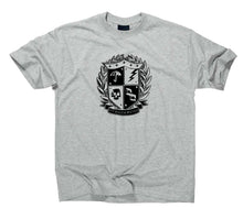 Lade das Bild in den Galerie-Viewer, Styletex23 T-Shirt Herren Umbrella Wappen Schule Ut Malum Pluvia, sport grey, XXL