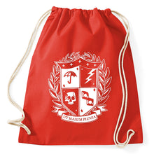 Lade das Bild in den Galerie-Viewer, Umbrella Logo Schule Ut Malum Pluvia Turnbeutel, red