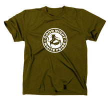 Lade das Bild in den Galerie-Viewer, Styletex23 T-Shirt Herren Einhorn Unicorn Good Night White Pride Logo, oliv, XXL