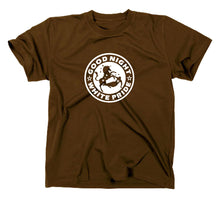 Lade das Bild in den Galerie-Viewer, Styletex23 T-Shirt Herren Einhorn Unicorn Good Night White Pride Logo, braun, XXL