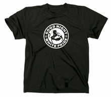 Lade das Bild in den Galerie-Viewer, Styletex23 T-Shirt Herren Einhorn Unicorn Good Night White Pride Logo, schwarz, XXL