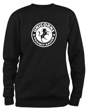 Lade das Bild in den Galerie-Viewer, Styletex23 Sweatshirt Unicorns Against Racism Fun, schwarz XXL