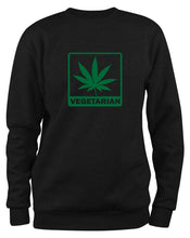 Lade das Bild in den Galerie-Viewer, Styletex23 Sweatshirt Vegetarier, schwarz XXL