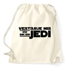 Lade das Bild in den Galerie-Viewer, Styletex23 Turnbeutel Vertraue mir ich bin ein Jedi, natur