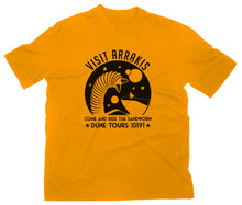 Lade das Bild in den Galerie-Viewer, Styletex23 T-Shirt Herren Visit Arrakis Fan, gelb, XXL