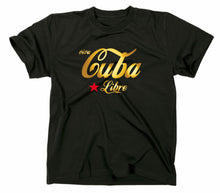 Lade das Bild in den Galerie-Viewer, Styletex23 T-Shirt Herren Gold Edition Viva Cuba Libre schwarz XXL