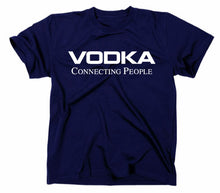 Lade das Bild in den Galerie-Viewer, Styletex23 T-Shirt Herren Vodka Connecting People Fun, navy, XXL