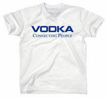 Lade das Bild in den Galerie-Viewer, Styletex23 T-Shirt Herren Vodka Connecting People Fun, weiss, XXL