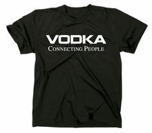 Lade das Bild in den Galerie-Viewer, Styletex23 T-Shirt Herren Vodka Connecting People Fun, schwarz, XXL