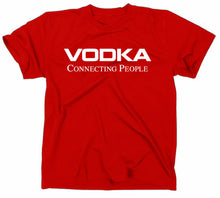 Lade das Bild in den Galerie-Viewer, Styletex23 T-Shirt Herren Vodka Connecting People Fun, rot, XXL