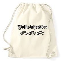 Lade das Bild in den Galerie-Viewer, Styletex23 Turnbeutel Volksfahrräder Fahrrad, lustig, natur