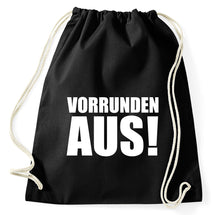 Lade das Bild in den Galerie-Viewer, Vorrundenaus Fun Fußball WM EM Turnbeutel Sportbeutel Gym Bag, schwarz
