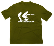 Lade das Bild in den Galerie-Viewer, Styletex23 T-Shirt Herren Wakeboarding, oliv, XXL