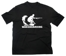 Lade das Bild in den Galerie-Viewer, Styletex23 T-Shirt Herren Wakeboarding, schwarz, XXL