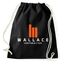 Lade das Bild in den Galerie-Viewer, Wallace Corporation Logo Blade Runner Fan Turnbeutel, schwarz