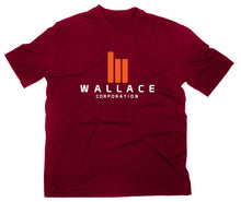 Lade das Bild in den Galerie-Viewer, Styletex23 T-Shirt Herren Wallace Corporation Logo Fan, maroon, XXL