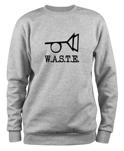 Lade das Bild in den Galerie-Viewer, Styletex23 Sweatshirt Waste Thomas Pynchon, W.A.S.T.E., XXL grau