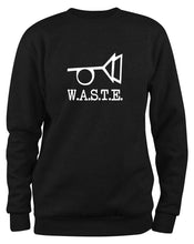 Lade das Bild in den Galerie-Viewer, Styletex23 Sweatshirt Waste Thomas Pynchon, W.A.S.T.E., schwarz XXL