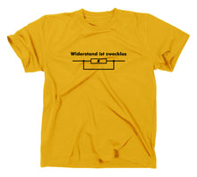 Lade das Bild in den Galerie-Viewer, Styletex23 T-Shirt Herren Widerstand ist zwecklos Fun, gelb, XXL