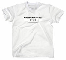 Lade das Bild in den Galerie-Viewer, Styletex23 T-Shirt Herren Widerstand ist zwecklos Fun, weiss, XXL