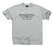 Lade das Bild in den Galerie-Viewer, Styletex23 T-Shirt Herren Widerstand ist zwecklos Fun, sport grey, XXL