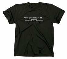 Lade das Bild in den Galerie-Viewer, Styletex23 T-Shirt Herren Widerstand ist zwecklos Fun, schwarz, XXL