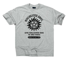 Lade das Bild in den Galerie-Viewer, Styletex23 T-Shirt Herren Winchester Bros Family Fan, sport grey, XXL