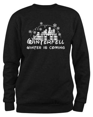 Styletex23 Sweatshirt Winterfell Winter is Coming, schwarz XXL