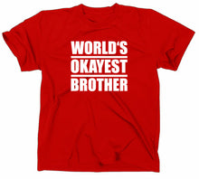 Lade das Bild in den Galerie-Viewer, Styletex23 T-Shirt Herren World Okayest Brother Fun, rot, XXL