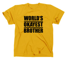 Lade das Bild in den Galerie-Viewer, Styletex23 T-Shirt Herren World Okayest Brother Fun, gelb, XXL