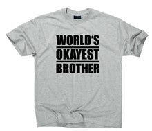 Lade das Bild in den Galerie-Viewer, Styletex23 T-Shirt Herren World Okayest Brother Fun, sport grey, XXL
