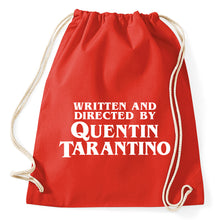 Lade das Bild in den Galerie-Viewer, Written And Directed By Quentin Tarantino Fan Turnbeutel Sportbeutel Gym Bag, red