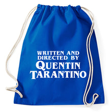 Lade das Bild in den Galerie-Viewer, Written And Directed By Quentin Tarantino Fan Turnbeutel Sportbeutel Gym Bag, royalblue