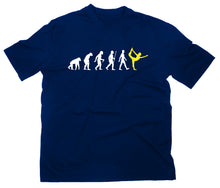 Lade das Bild in den Galerie-Viewer, Styletex23 T-Shirt Herren Yoga Pilates Fun Evolution of Man, navy, XXL