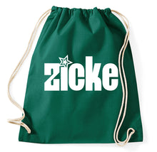 Lade das Bild in den Galerie-Viewer, Styletex23 Turnbeutel Zicke, flaschengrün